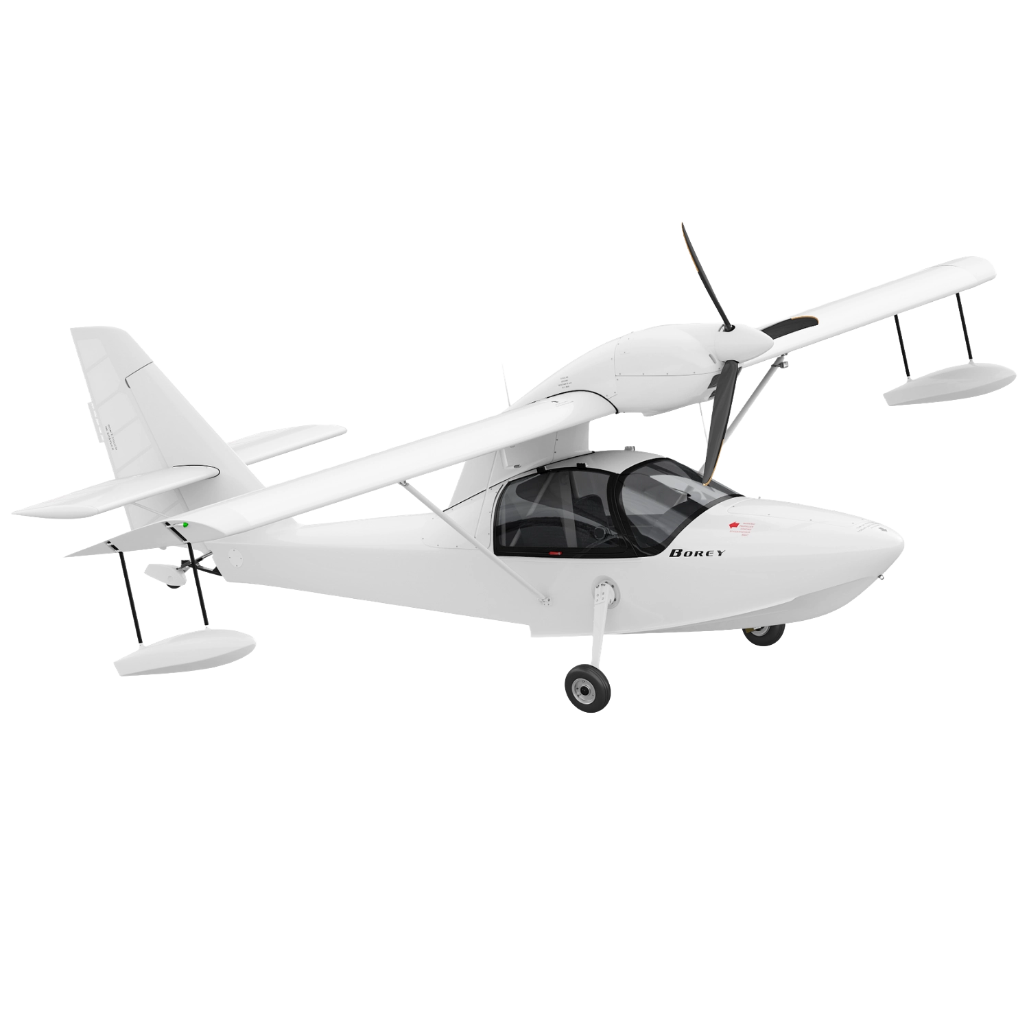 Borey Aircraft — Чистый белый, ракурс 1