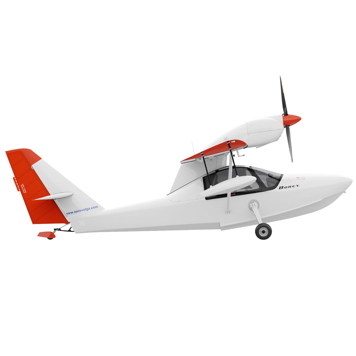 Borey Aircraft в боковом ракурсе